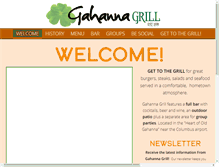 Tablet Screenshot of gahannagrill.com